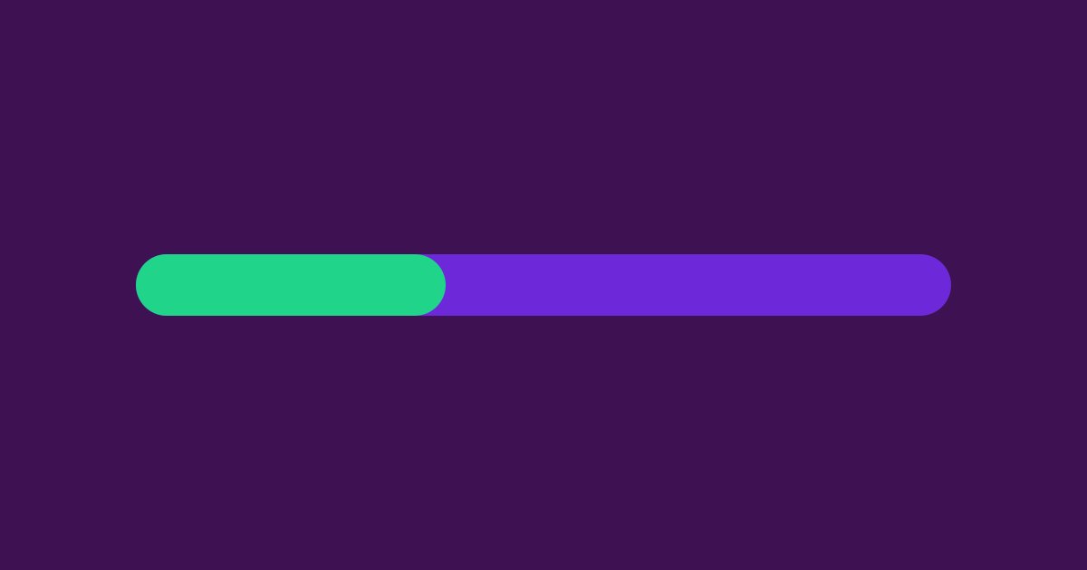 Ilustração abstrata com uma faixa horizontal preenchida em pouco mais de um terço da extensão, sugerindo uma janela de tempo que já começou e ainda não terminou
