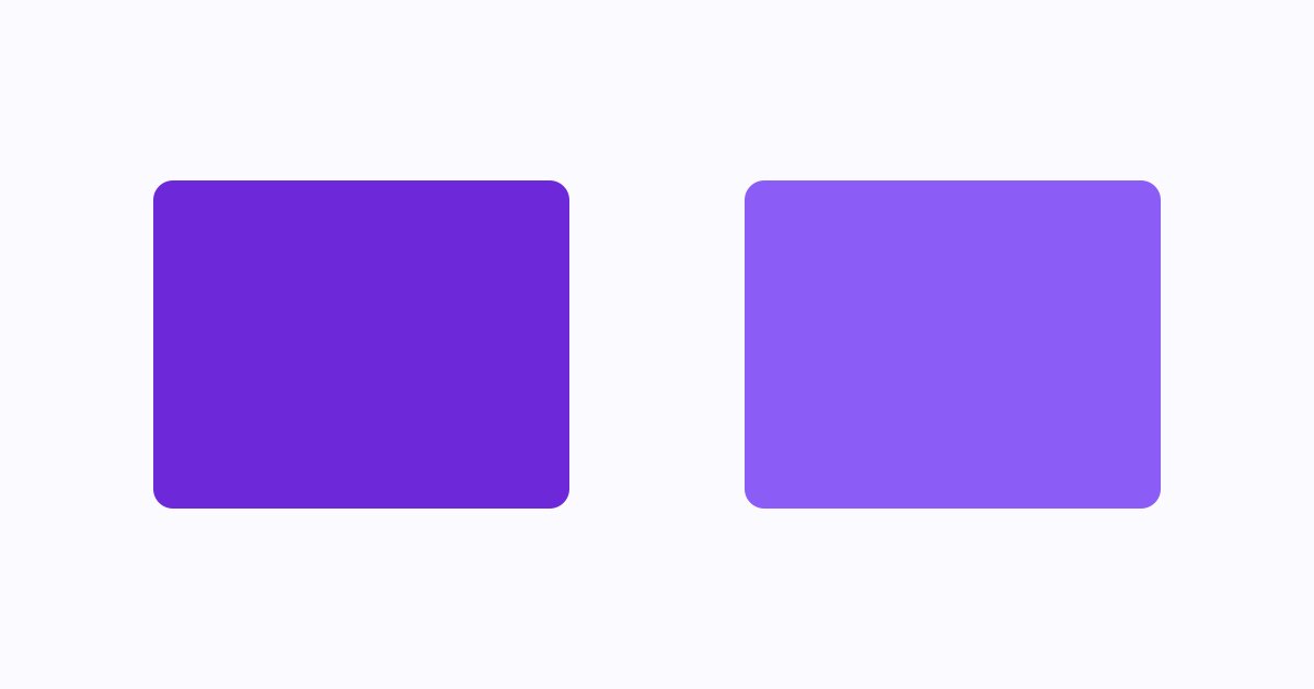 Ilustração abstrata com dois blocos arredondados lado a lado, em tons de roxo diferentes, contrapondo duas redes
